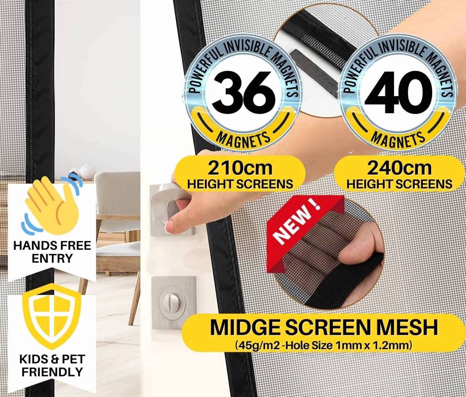 Magnetic Fly Screen Door  Buy Online - Free Delivery